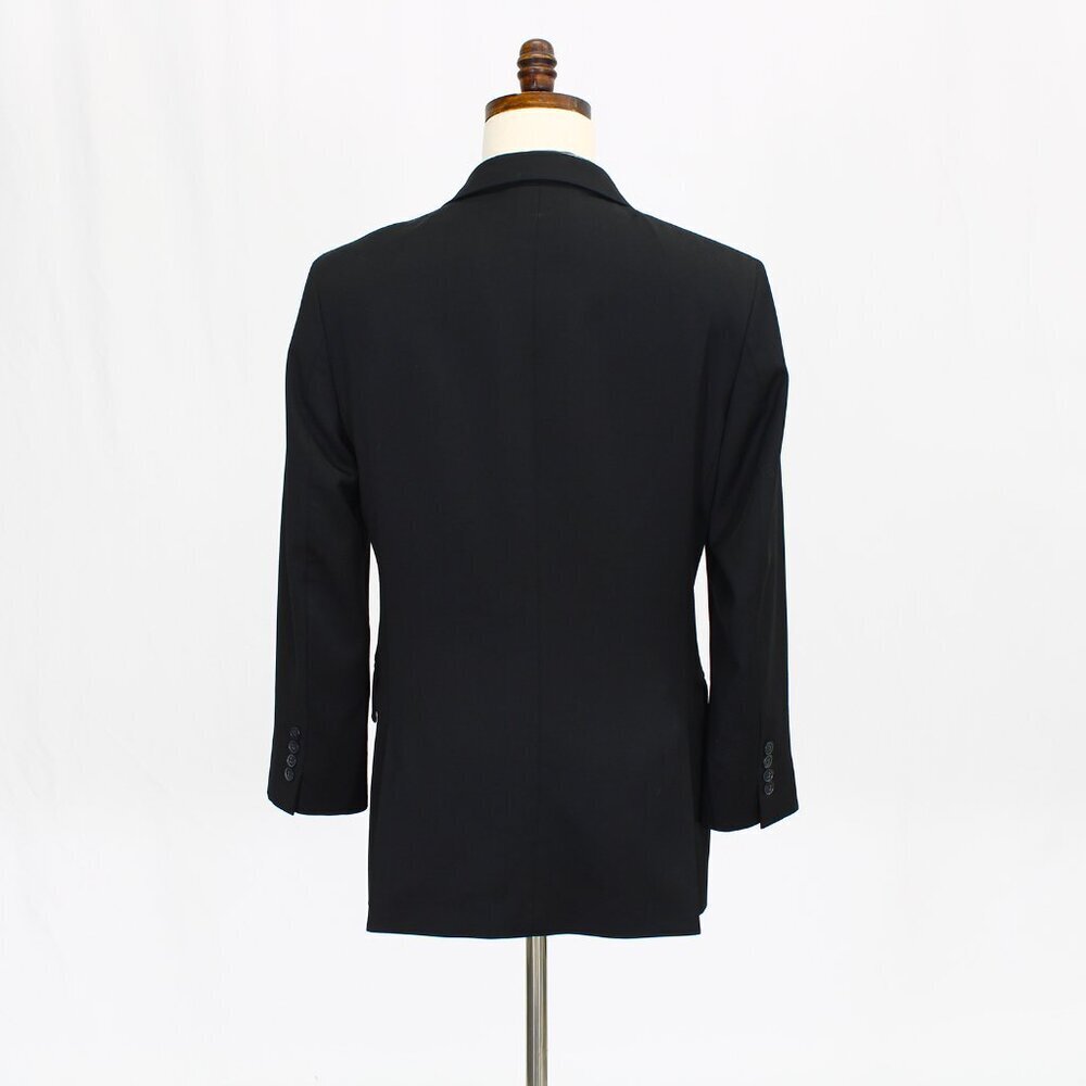 Express 38r Black Solid 2-Button Sport Coat Blaze… - image 7